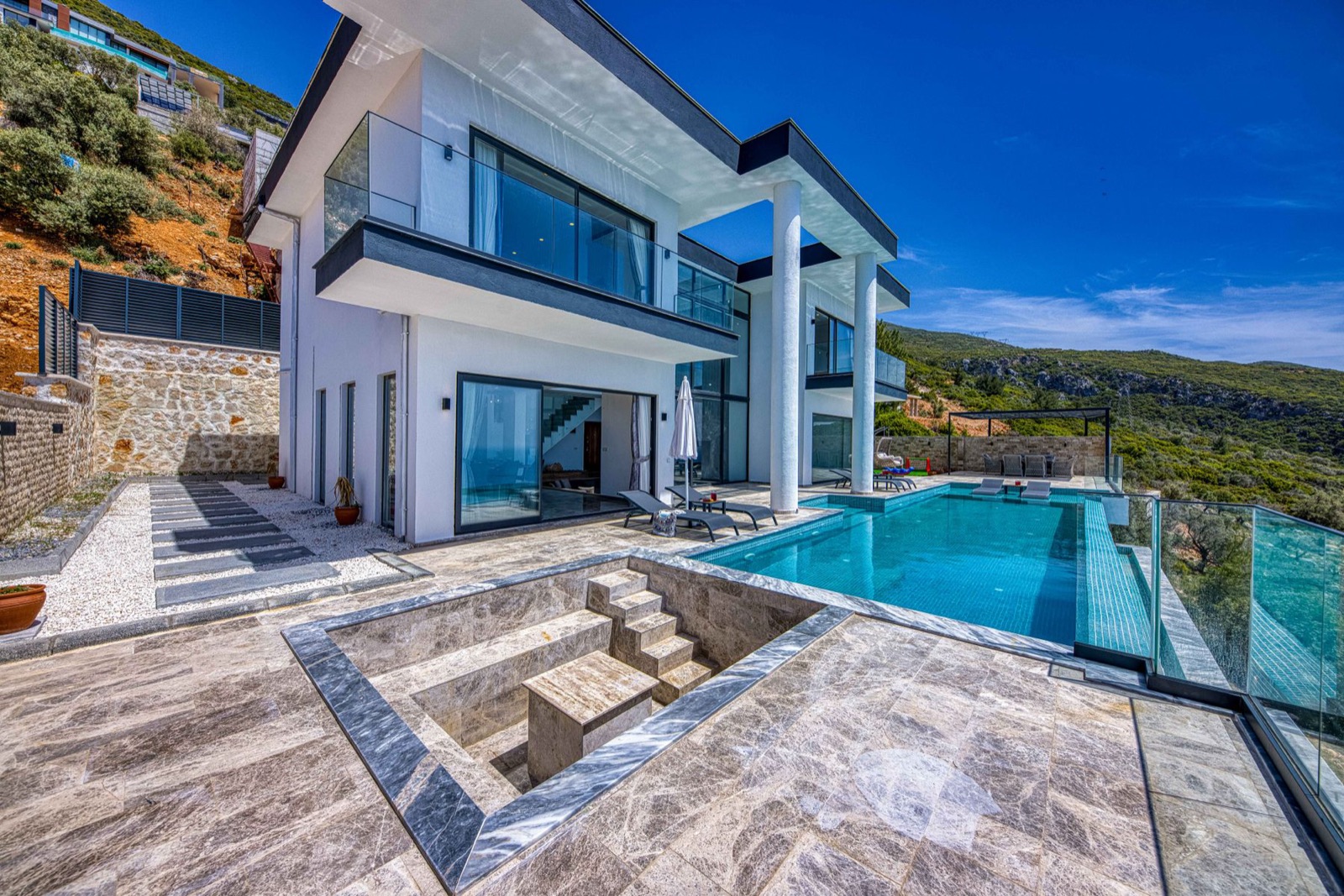 Modern concrete and glass architecture
