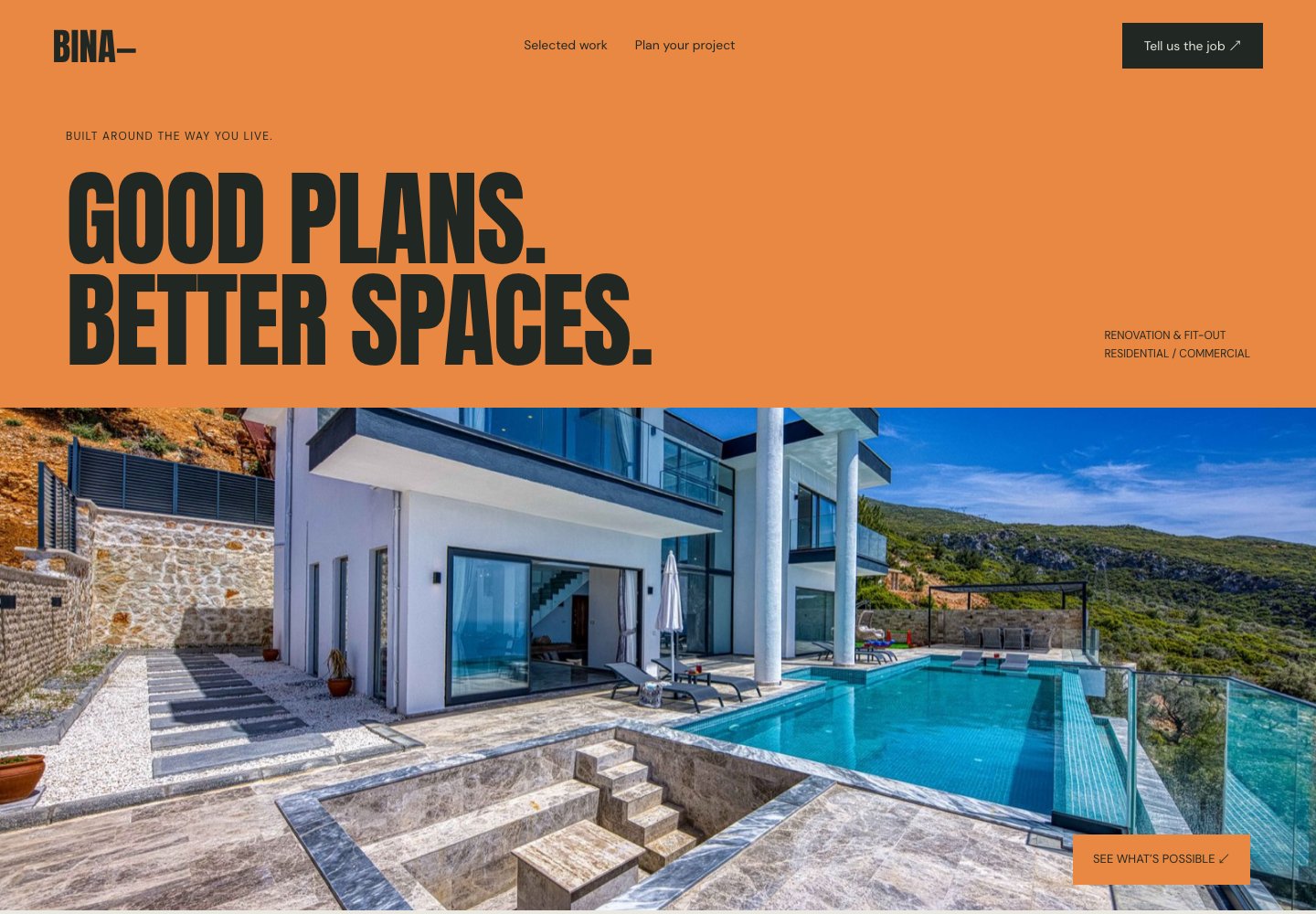 BINA website design: Renovation & project brief